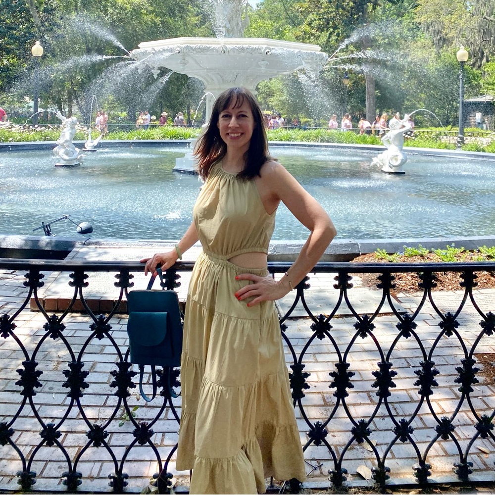 Jcrew Khaki Maxi Dress